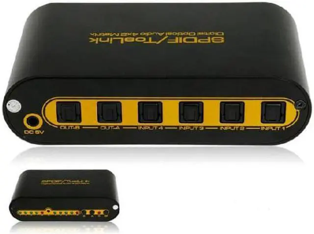 Main image of 4x2 4 In 2 Out HDMI SPDIF IR Remote Matrix Switch Splitter Supports DTS-HD Dolby(AIS ADMX0402M1)