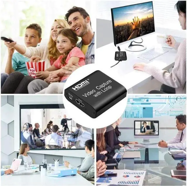 Alt view image 7 of 7 - Audio Video Capture Cards, 1080P 60FPS Game Video Capture Card Device, Live Stream and Record for Switch/X-1/360/ PS4/3/Wii U/Wins/Linux/Mac