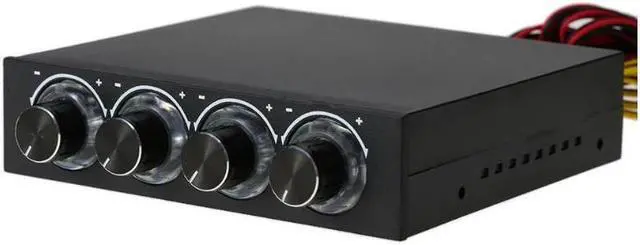 Alt view image 5 of 6 - Sunshine-tipway STW 3.5 PC CPU HDD 4 Channel Fan Controller Speed Control Adjuster LED Cooling Front Panel