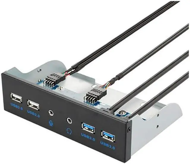 Alt view image 2 of 7 - USB 31 Front Panel hub Optical Drive 525inch Panel Computer Expansion Board with KeyA7 Ports Support TypeC USB 30 USB 20 Microphone Input and Audio Output Port for Computer case