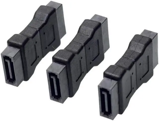 Main image of High quanlity 7PIN SATA 3.0 data male to male Port adapter straight angle 7P Serial ATA III 6Gbps Jack Connector Coupler