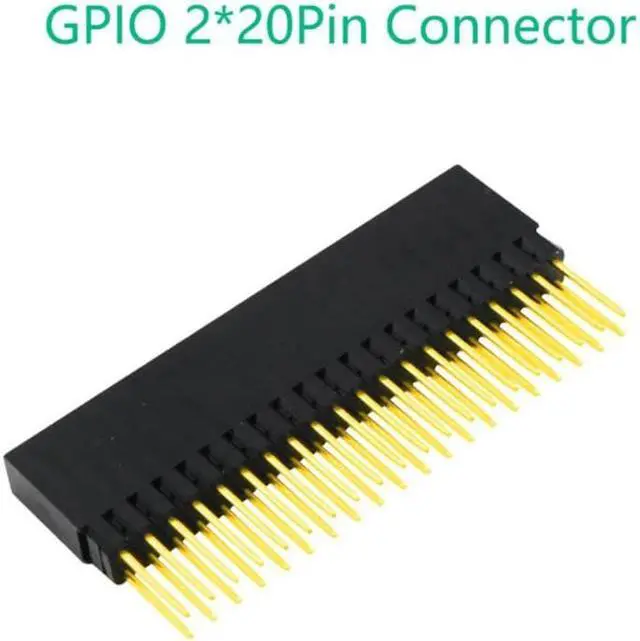 Alt view image 4 of 4 - 40Pin GPIO Connector 2x20-pin(40Pin) Extra Tall Female Stacking Header for Raspberry Pi A+ Pi Model B+ Pi 2 3 4B w/ Acrylic Base