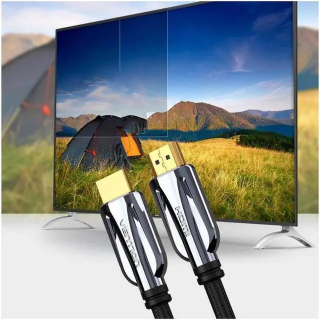 Alt view image 3 of 3 - HDMI 2.1 4K 8K 120Hz 3D High Speed 48Gbps Audio Video Data Cable Adapter for TV PS4 Splitter Switch Box Extender 1.5M
