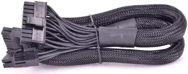 Main image of 14pin +10pin to 24Pin ATX Power Supply Cable 20+4Pin with Sleevefor Corsair AXi Series AX1500i AX1200i AX860i AX760i Modular