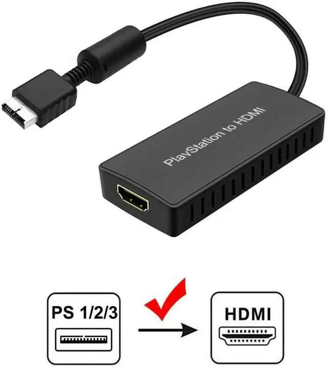 PS2 To HDMI, PS2 HDMI Cable, PS2 To HDMI Converter Support 1080P