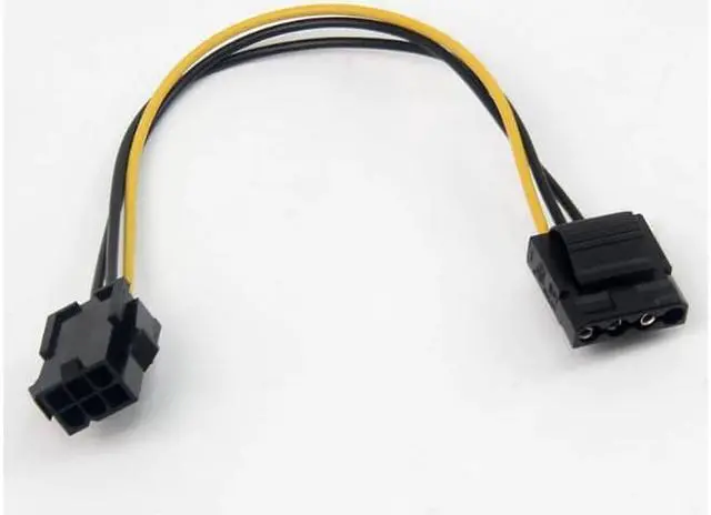 Alt view image 2 of 3 - Molex To PCI E Power Adapter IDE 4Pin 4 Pin Female to 6 Pin Female 6Pin Graphics Video Card Converter Cable 1 pcs wholesale