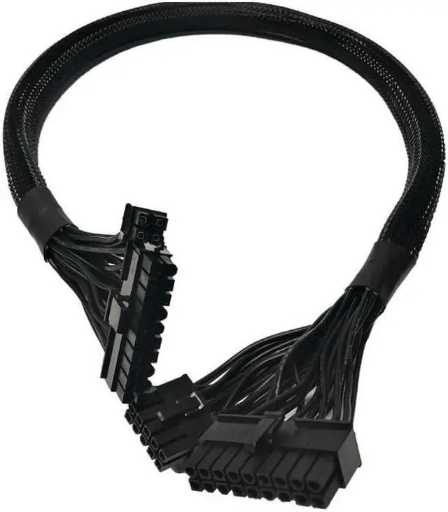 Main image of AYA 24" (24-INCH) ATX 24(20+4)-Pin to 18-Pin + 10-Pin Extension Modular PSU for Seasonic M12II Evo Series 520, 620, 650, 750, 850