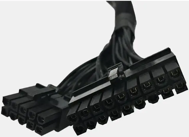 Alt view image 5 of 5 - AYA 24" (24-INCH) ATX 24(20+4)-Pin to 18-Pin + 10-Pin Extension Modular PSU for Seasonic M12II Evo Series 520, 620, 650, 750, 850