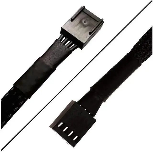 Alt view image 2 of 4 - 4 Pin PWM Fan Extension Cable,TeamProfitcom PC Fan Power Braided Sleeved Extension Cable Adapter Case 4-Pin Cooling Fans Cable 24 inches (3 Pack)