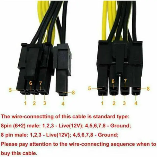 Alt view image 3 of 3 - NEW Fit Silverstone Modular PSU PCI-e 8 Pin to 8 Pin Power Supply Cable GT