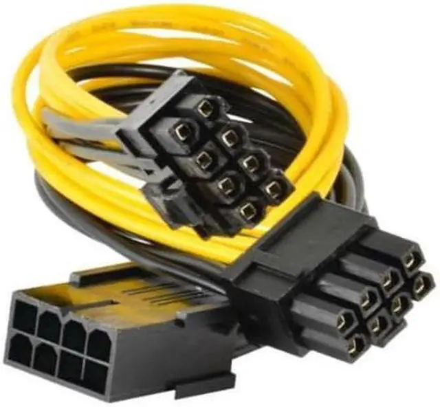 Alt view image 4 of 4 - 5-Pack PCI-E 8Pin to 2X 8 Pin (6+2) Power Splitter Cable for PCIE PCI Express Image Card Y - Splitter Extension Cable