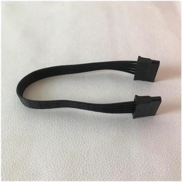 Alt view image 3 of 3 - SATA Female to Female Adapter Power Extension Cable for PC Chassis Motherboard Charger Supply Black 20cm