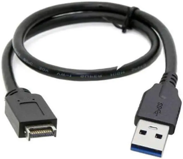 Alt view image 4 of 5 - USB 3.1 Front Panel Header to USB 3.0 Type-A Male Extension Data Cable 50cm