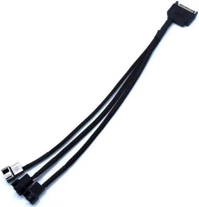 Alt view image 2 of 4 - SATA to 3 x 3 Pin / 4 Pin PMW 12V PC Case Fan Power Adapter Cable, 3-Pin or 4-Pin (PWM Connector) to 15 Pin SATA Computer Cooler Cooling Fan Splitter Y Power Cable 2-Pack