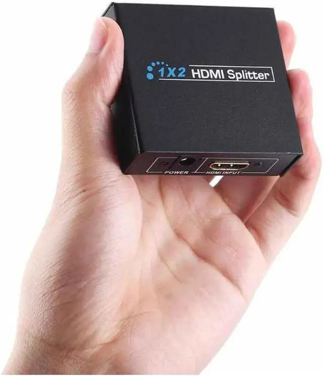 Alt view image 6 of 7 - Full HD HDMI Splitter 1x2 Repeater Amplifier 3D 1080p 4K Switch Box 1 in 2 out
