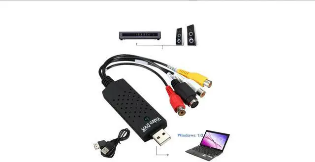 Alt view image 5 of 6 - Video Capture Card TV Tuner VCR DVD Audio Adapter Converter for Win10