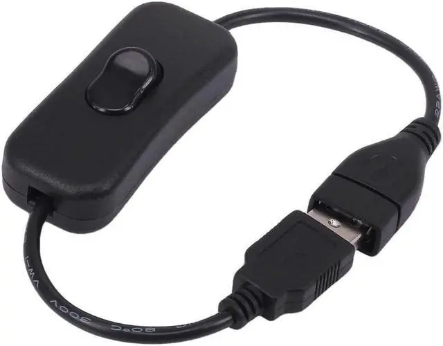 Alt view image 4 of 5 - USB Cable with Switch, Yeebline 3-Pack USB Male to Female Extension Cord Inline Rocker On/Off Switch for Driving Recorder, LED Desk Lamp, USB Fan, LED Strip (3 Pack Black)