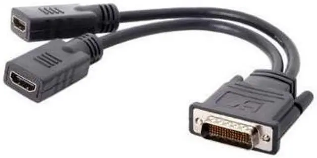 Alt view image 2 of 5 - CableDeconn DMS 59 Pin to 2 HDMI Cable, DMS 59 Pin Male to HDMI Female Dual Monitor Extension Cable Adapter for LHF Graphics Card (DMS 59 pin Dual hdmi)