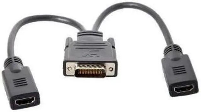 Alt view image 4 of 5 - CableDeconn DMS 59 Pin to 2 HDMI Cable, DMS 59 Pin Male to HDMI Female Dual Monitor Extension Cable Adapter for LHF Graphics Card (DMS 59 pin Dual hdmi)