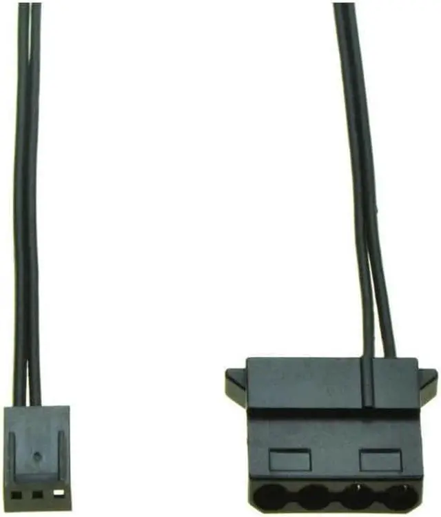 Main image of 4pin Molex Female Port to 3Pin Female PC Fan Cooling Converter Cable D plug IDE Power to 3 Pin Connector Power supply Cable