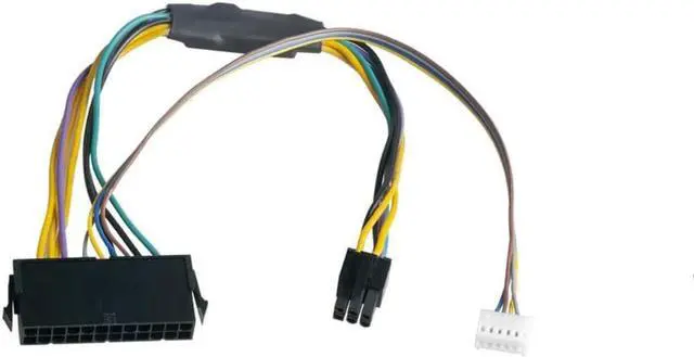 Alt view image 5 of 5 - ATX Main 24 Pin Female to 6 Pin Male 6 Pin PCI-E PSU Power Adapter Supply Cable Connector for HP Elite 8100 8200 8300 800G1 18AWG 30CM
