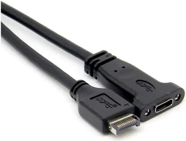 Main image of XT-XINTE Motherboard Expansion Cable USB 3.1 Front Panel Header Type E Male to Usb-C Type C Female Computer Connector 50cm