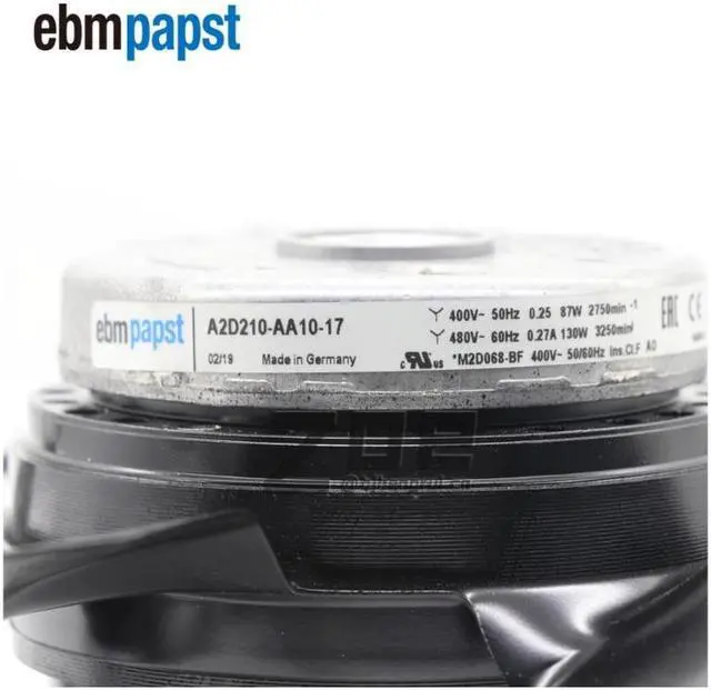Alt view image 7 of 7 - Ebmpapst A2D210-AA10-17 400VAC 50/60Hz 87/105/130W Axial Impller Cooling Fans For Siemens Servo Spindle Motor