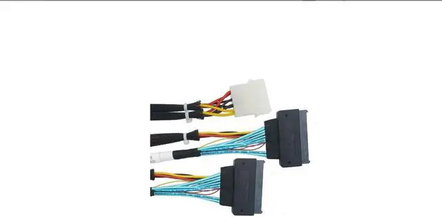 Alt view image 5 of 5 - Linkreal PCIe 4.0 SlimSAS 8i (SFF-8654) to Two U.2 SFF-8639 Cable