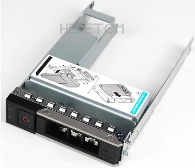 Alt view image 2 of 3 - 2.5" 3.5" SATA SAS HDD Adapter + 3.5inch Hard Drive Tray Caddy For Dell PowerEdge R250 R350 T350 Server Hybrid