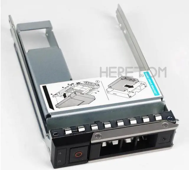 Alt view image 3 of 3 - 2.5" 3.5" SATA SAS HDD Adapter + 3.5inch Hard Drive Tray Caddy For Dell PowerEdge R250 R350 T350 Server Hybrid