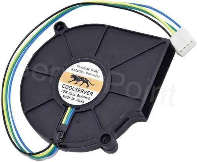 Alt view image 3 of 3 - for BB7515BU B127515BU For COOLSERVER DC 12V 0.80A 4-Wire Server Blower Cooling Fan