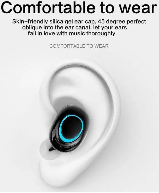 Alt view image 2 of 4 - Kebidu-auriculares inalámbricos con Bluetooth 5,0, dispositivo deportivo con dos toques de Control, cancelación de ruido