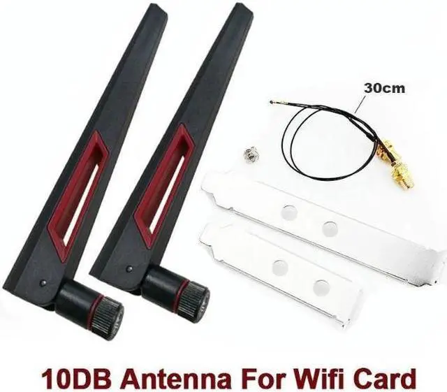 Alt view image 4 of 6 - New Wi-Fi 7 Intel BE200 Bluetooth 5.4 Wifi Card BE200NGW 2.4/ 5/ 6 GHz 5.8 Gbps For Windows 11 PC Laptop 2 External Antennas