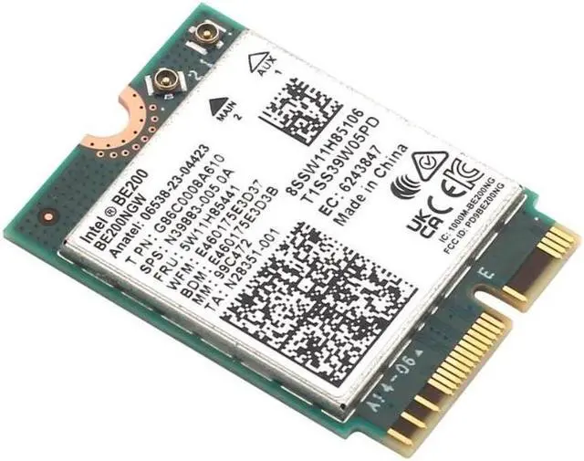 Alt view image 5 of 6 - New Wi-Fi 7 Intel BE200 Bluetooth 5.4 Wifi Card BE200NGW 2.4/ 5/ 6 GHz 5.8 Gbps For Windows 11 PC Laptop