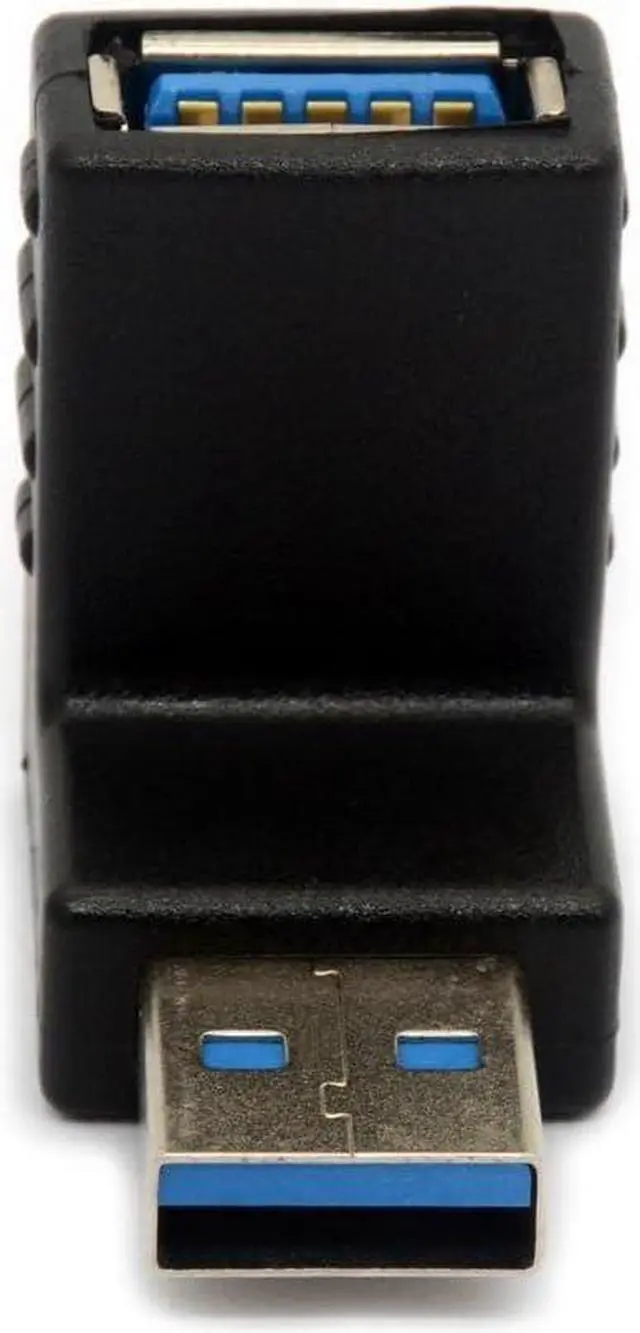 Alt view image 4 of 6 - USB 3.0 Adapter 90 Degree Right Angled Gender Changers USB Connector Type A Vertical Male to Female Extender L-Shape Plug 2Pcs (Down)