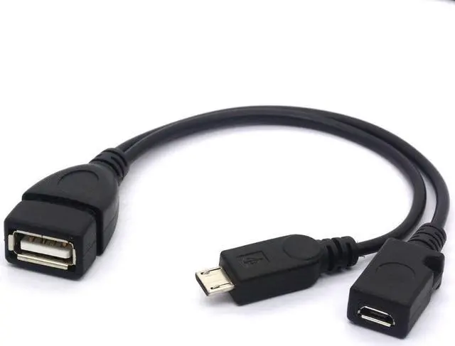 Main image of Micro USB Splitter Cable OTG Power Enhancer Cord USB 2.0 A Female to Micro USB Male and Micro 5 Pin Female Adapter Host Charging Converter