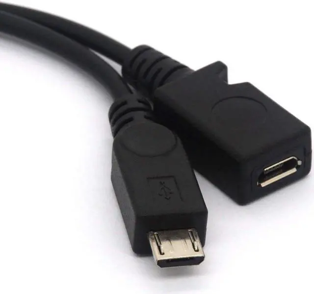 Alt view image 2 of 5 - Micro USB Splitter Cable OTG Power Enhancer Cord USB 2.0 A Female to Micro USB Male and Micro 5 Pin Female Adapter Host Charging Converter