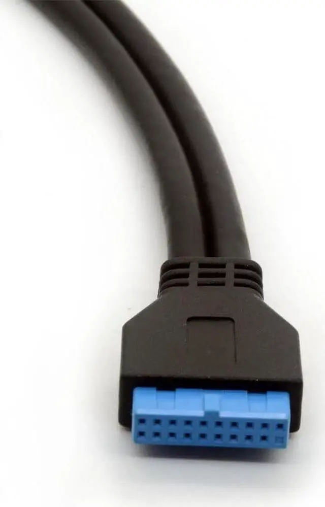 Alt view image 4 of 5 - USB 3.0 Motherboard Adapter Cable 20 Pin Header Convert to Two Female A Type Lead for DIY Gaming PC 25cm