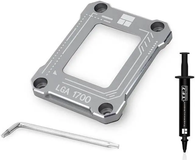 Alt view image 3 of 10 - Thermalright CPU Contact Frame Anti-Bending Buckle for LGA 1700 Retrofit Kit 17XX-BCF Bracket Intel12 Generation (gray)