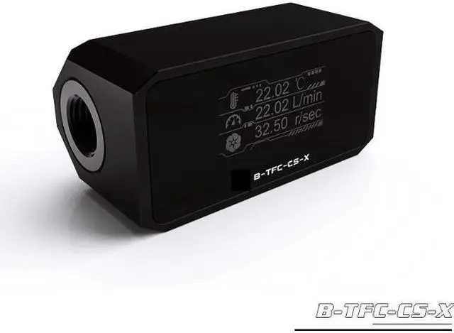 Alt view image 2 of 5 - Defednwe OLED Digital Display Meter Water Cooing System Double G1/4'' Flow Sensor Fitting For Water Temperature Meter / Water Flow