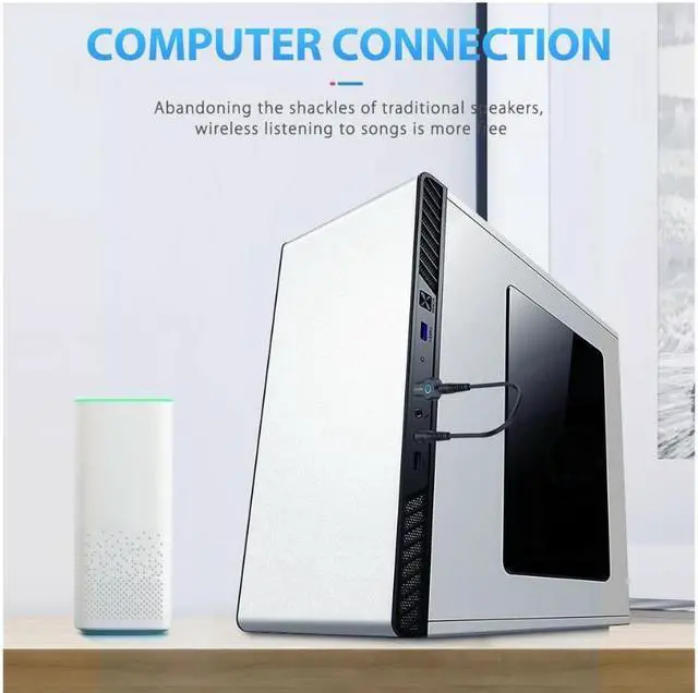 Alt view image 4 of 7 - Wireless Bluetooth 5.0 Transmitter A2DP Audio RCA to 3.5mm AUX + USB Adapter HUB