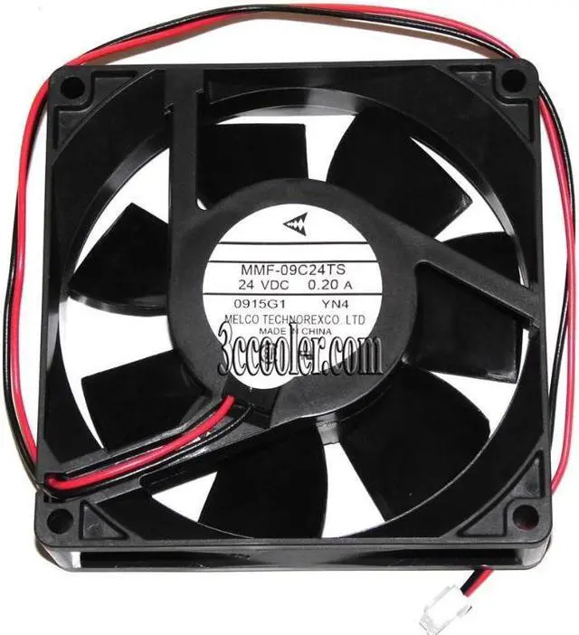 Main image of Melco MMF-09C24TS YN4 24V 0.2A 2 Wires 2 Pins Connector Cooling fan