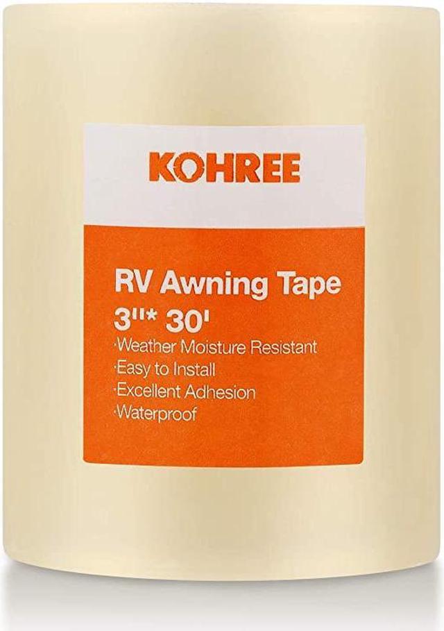Ultrastrong Fabric Repair Tape, FODIENS Clear Waterproof RV Awning Repair  Tape Patch, Super Sticky Canvas Tent Repair Kit for Pop up Camper Sail Tarp
