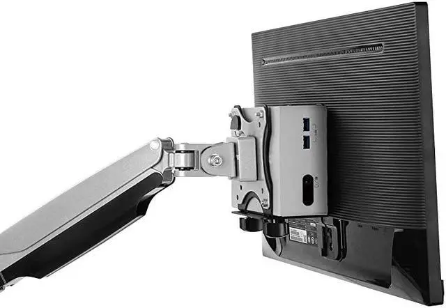 Alt view image 2 of 4 - Thin Client Mount Bracket | Mount a Mini PC or Computer to a VESA Monitor Arm or Stand Pole or Under Desk or Surface