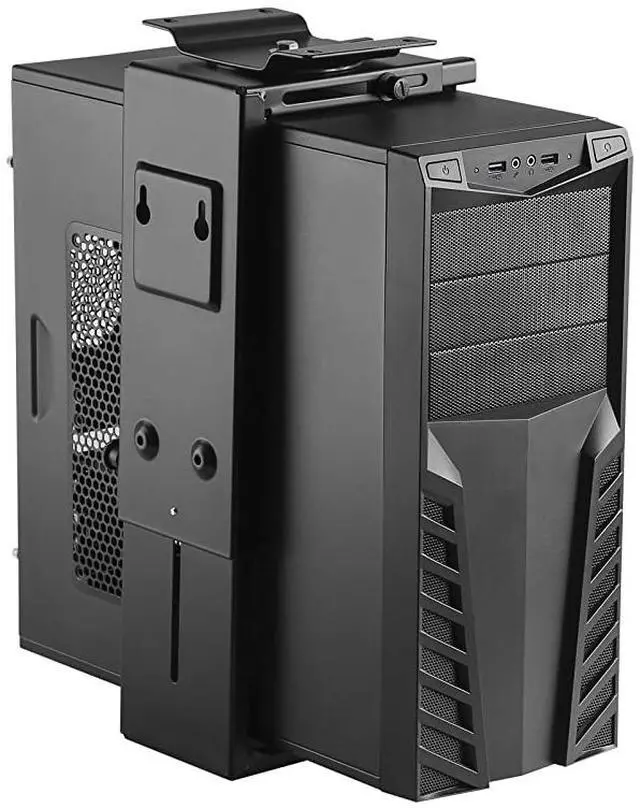 Main image of Adjustable Under Desk Computer Mount and Wall Mount | CPU Holder That Fits Most PC or Computer Cases