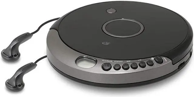 Alt view image 3 of 5 - PCB319B Portable Cd Player with Bluetooth Includes Stereo Earbuds Black