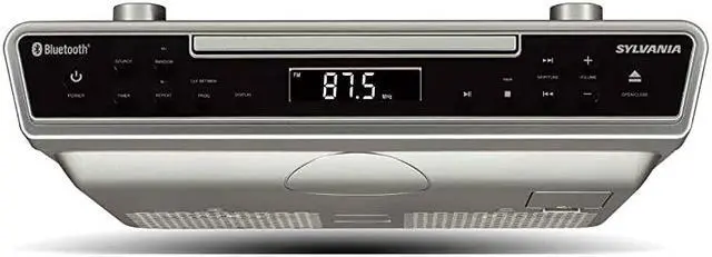 Alt view image 2 of 2 - SKCR2713 Under Counter CD Player with Radio and Bluetooth Silver