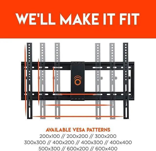 Alt view image 5 of 7 - Low Profile Fixed TV Wall Mount for TVs Up to 80 Holds Your TV Only 125 from The Wall Pull String Locking System for Easy Cable Access Big Hardware Assortment for Simple Install