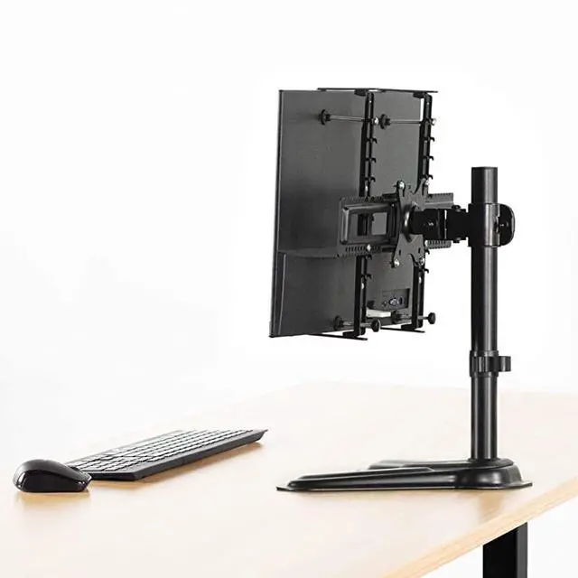 Alt view image 2 of 7 - Universal Adapter VESA Mount Kit for 20 to 32 inch Flat and Curved Monitor Screens 100x100mm Mounting Bracket Black MOUNTUVM01