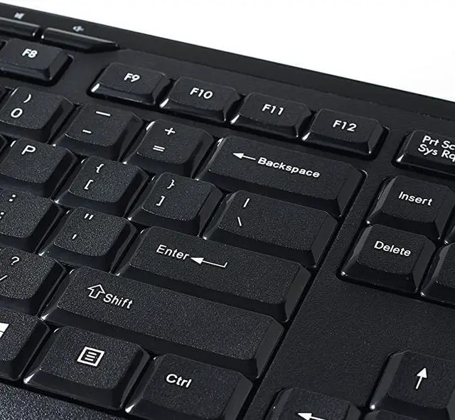 Alt view image 4 of 7 - Wireless Silent Mouse Keyboard Combo 24GHz with Nano Receiver Ergonomic Noiseless and Silent for Mac and Windows Graphite 99779